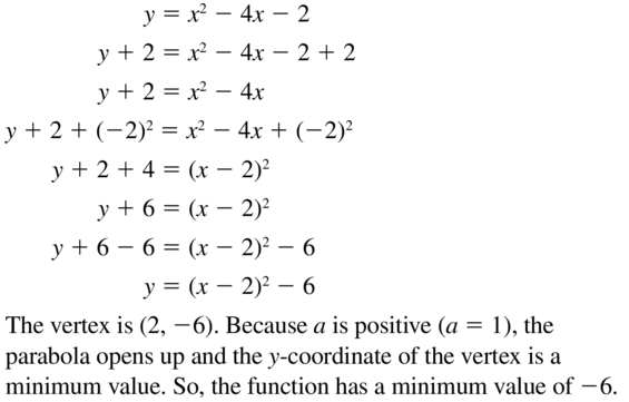Big Ideas Math Answer Key Algebra 1 Chapter 9 Solving Quadratic Equations 9.4 a 41