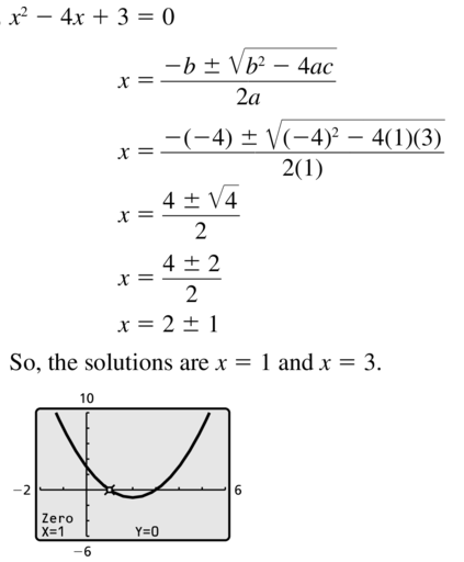 Big Ideas Math Answer Key Algebra 2 Chapter 3 Quadratic Equations and Complex Numbers 3.4 a 5