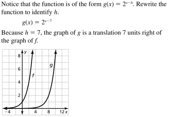 Big Ideas Math Answer Key Algebra 2 Chapter 6 Exponential and Logarithmic Functions 6.4 a 11
