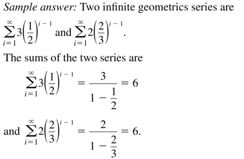 Big Ideas Math Answer Key Algebra 2 Chapter 8 Sequences and Series 8.4 a 25