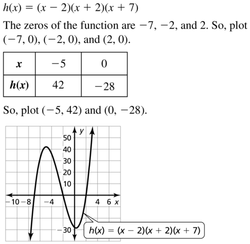 Big Ideas Math Answers Algebra 1 Chapter 8 Graphing Quadratic Functions 8.5 a 63