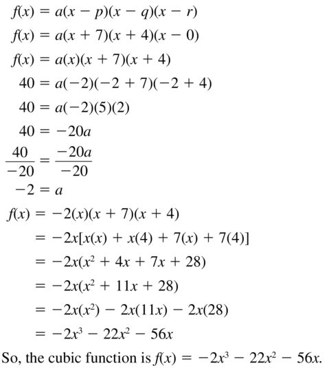 Big Ideas Math Answers Algebra 1 Chapter 8 Graphing Quadratic Functions 8.5 a 71
