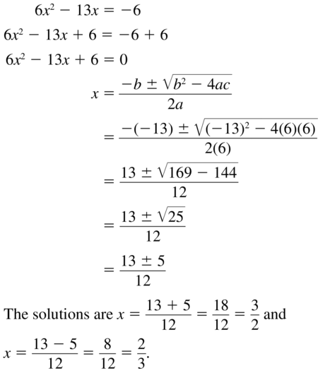 Big Ideas Math Answers Algebra 1 Chapter 9 Solving Quadratic Equations 9.5 a 15