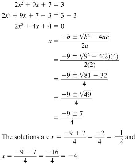 Big Ideas Math Answers Algebra 1 Chapter 9 Solving Quadratic Equations 9.5 a 21