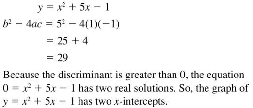 Big Ideas Math Answers Algebra 1 Chapter 9 Solving Quadratic Equations 9.5 a 31