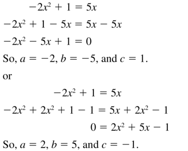 Big Ideas Math Answers Algebra 1 Chapter 9 Solving Quadratic Equations 9.5 a 5