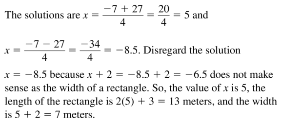 Big Ideas Math Answers Algebra 1 Chapter 9 Solving Quadratic Equations 9.5 a 51.2