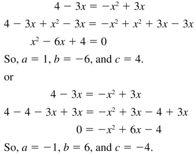 Big Ideas Math Answers Algebra 1 Chapter 9 Solving Quadratic Equations 9.5 a 7