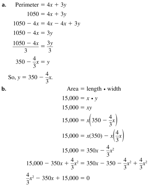 Big Ideas Math Answers Algebra 1 Chapter 9 Solving Quadratic Equations 9.5 a 71.1