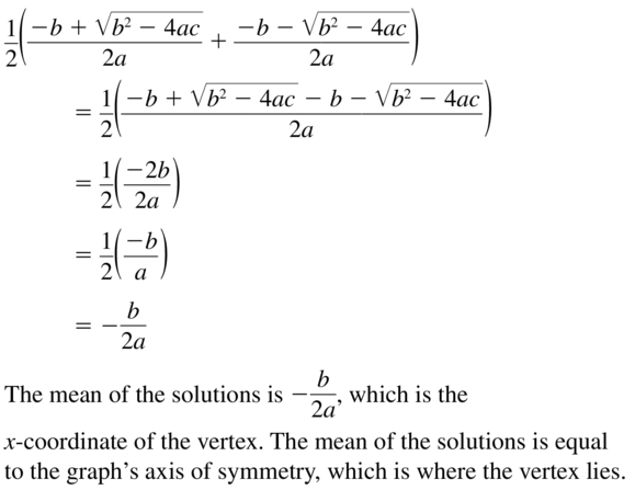 Big Ideas Math Answers Algebra 1 Chapter 9 Solving Quadratic Equations 9.5 a 73