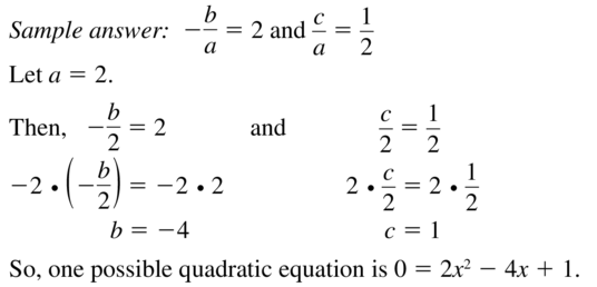 Big Ideas Math Answers Algebra 1 Chapter 9 Solving Quadratic Equations 9.5 a 77.2