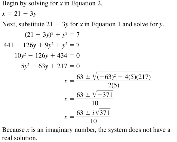 Big Ideas Math Answers Algebra 2 Chapter 3 Quadratic Equations and Complex Numbers 3.5 a 23