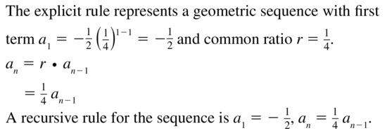 Big Ideas Math Answers Algebra 2 Chapter 8 Sequences and Series 8.5 a 37