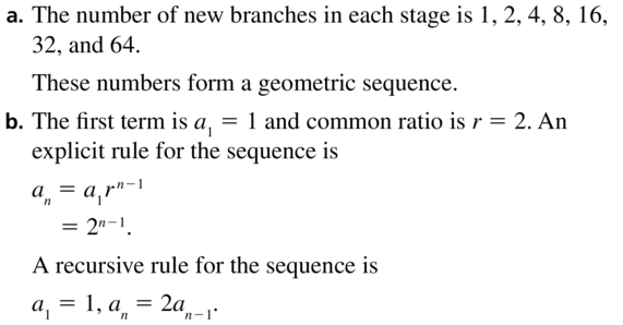 Big Ideas Math Answers Algebra 2 Chapter 8 Sequences and Series 8.5 a 63