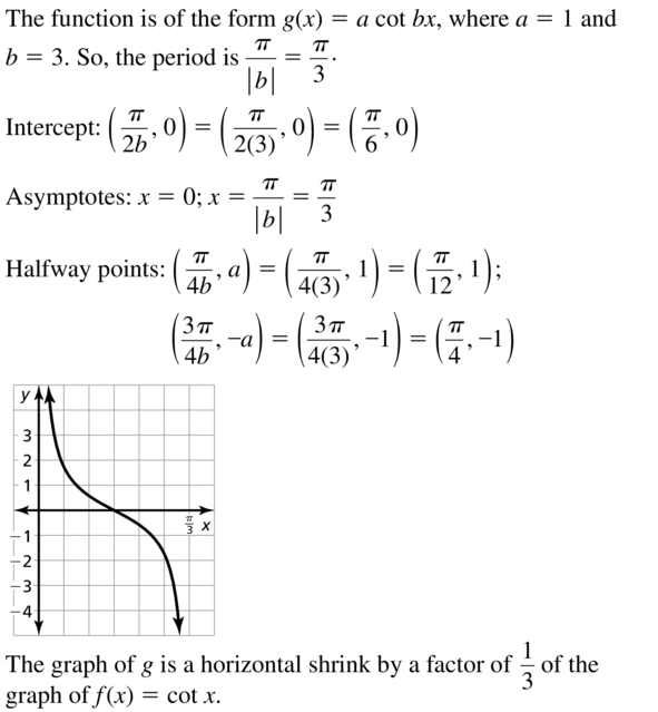 Big Ideas Math Answers Algebra 2 Chapter 9 Trigonometric Ratios and Functions 9.5 a 7