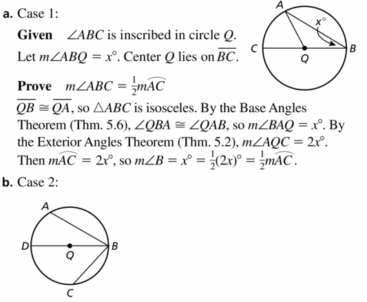 Big Ideas Math Geometry Answers Chapter 10 Circles 10.4 Ans 37.1