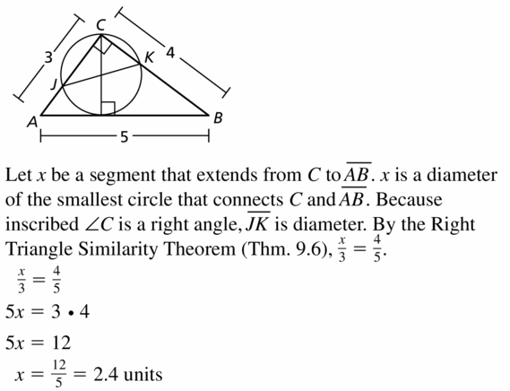 Big Ideas Math Geometry Answers Chapter 10 Circles 10.4 Ans 41