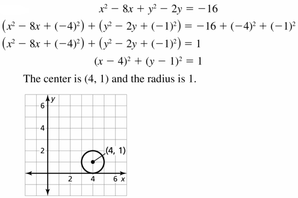 Big Ideas Math Geometry Answers Chapter 10 Circles 10.7 Ans 17