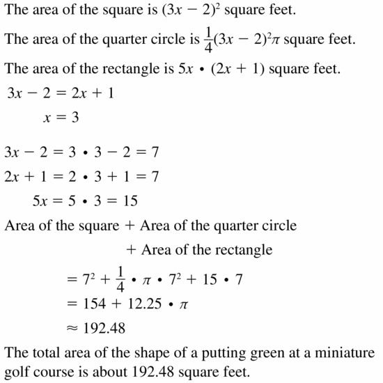 Big Ideas Math Geometry Answers Chapter 11 Circumference, Area, and Volume 11.2 Ques 29.1