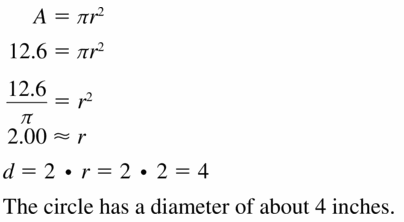 Big Ideas Math Geometry Answers Chapter 11 Circumference, Area, and Volume 11.2 Ques 9
