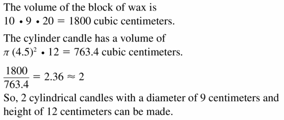 Big Ideas Math Geometry Answers Chapter 11 Circumference, Area, and Volume 11.5 Ques 35