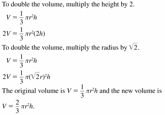 Big Ideas Math Geometry Answers Chapter 11 Circumference, Area, and Volume 11.7 Ques 17