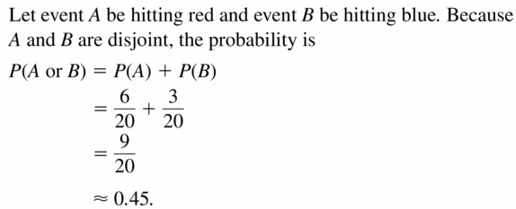 Big Ideas Math Geometry Answers Chapter 12 Probability 12.4 Qu 7