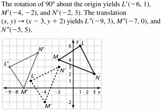 Big Ideas Math Geometry Answers Chapter 4 Transformations 4.3 Question 15
