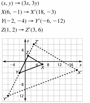 Big Ideas Math Geometry Answers Chapter 4 Transformations 4.5 Question 15