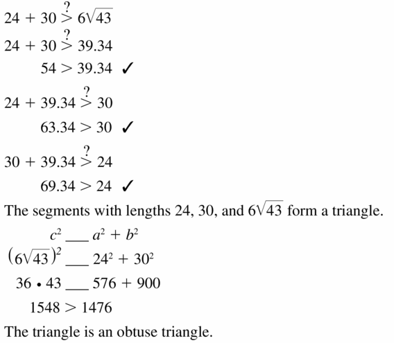 Big Ideas Math Geometry Answers Chapter 9 Right Triangles and Trigonometry 9.1 Ans 27
