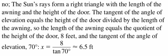 Big Ideas Math Geometry Answers Chapter 9 Right Triangles and Trigonometry 9.4 Ans 21