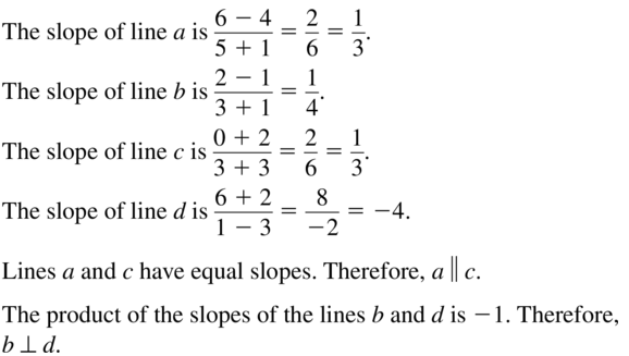 Big Ideas Math Geometry Solutions Chapter 3 Parallel and Perpendicular Lines 3.5 a 7
