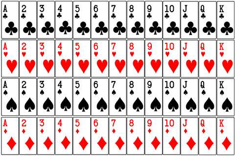 deck of 52 playing cards image