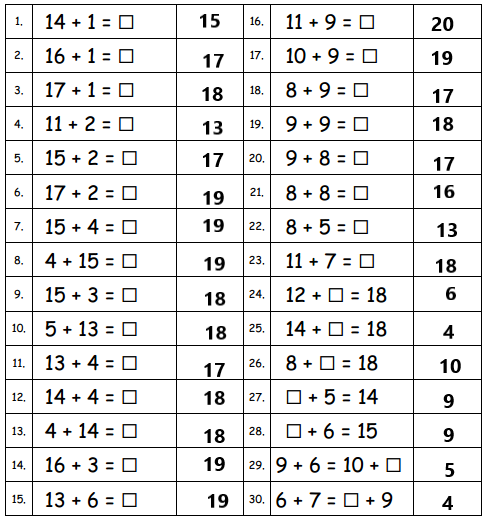 Engage-NY-Math-1st-Grade-Module-3-Lesson-7-Sprint-Answer-Key-2