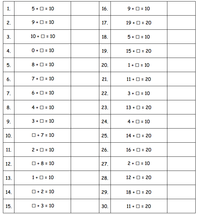 Engage NY Math 1st Grade Module 4 Lesson 25 Sprint Answer Key 1