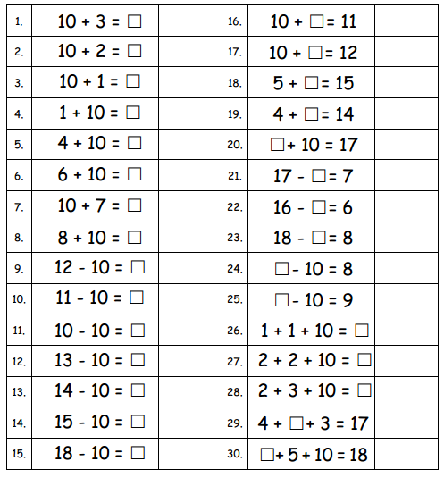 Engage NY Math 1st Grade Module 4 Lesson 5 Sprint Answer Key 1