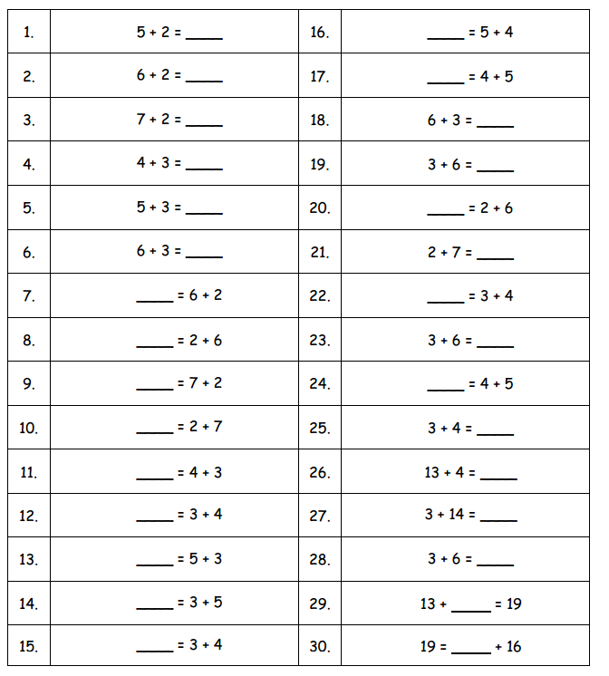 Engage NY Math 1st Grade Module 6 Lesson 3 Sprint Answer Key 3