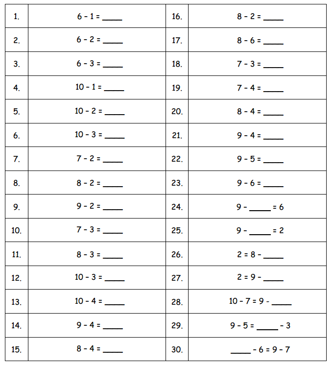 Engage NY Math 1st Grade Module 6 Lesson 3 Sprint Answer Key 5
