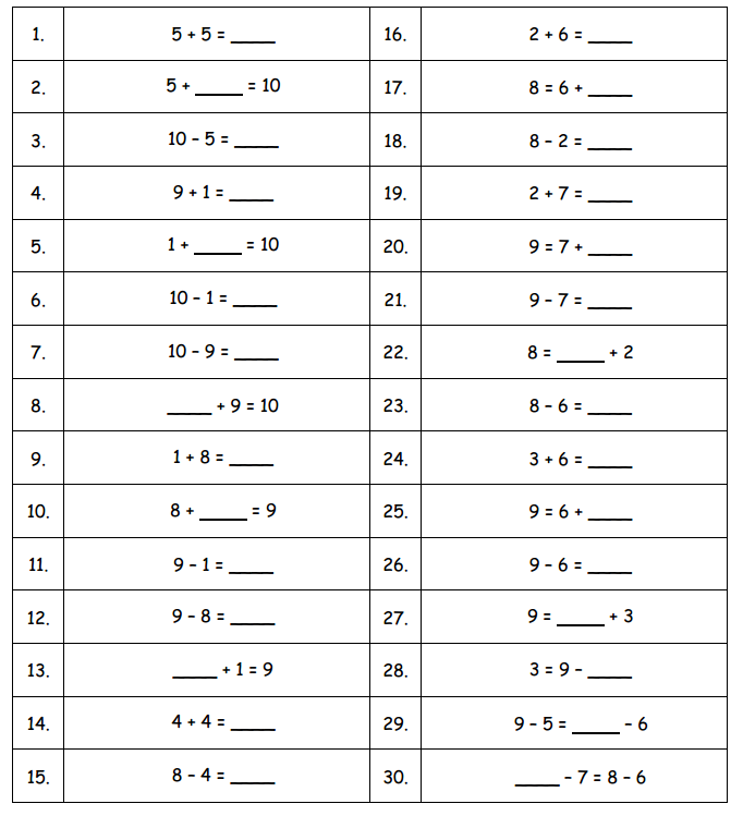 Engage NY Math 1st Grade Module 6 Lesson 3 Sprint Answer Key 9