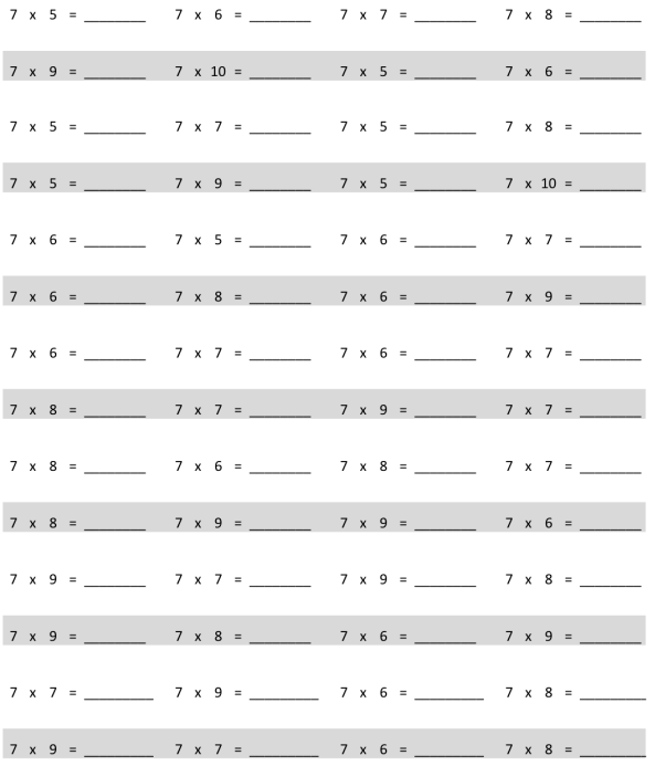 Engage NY Math 3rd Grade Module 7 Lesson 12 Pattern Sheet Answer Key p 1