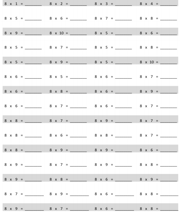 Engage NY Math 3rd Grade Module 7 Lesson 28 Pattern Sheet Answer Key p 1