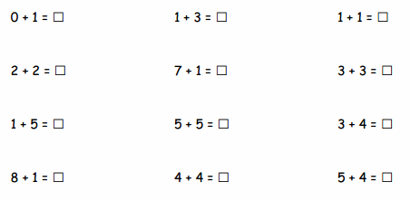 Eureka Math Grade 1 Module 1 Lesson 24 Fluency Template Answer Key 55