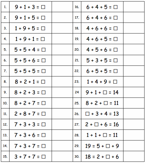 Eureka Math Grade 1 Module 2 Lesson 4 Sprint Answer Key 1
