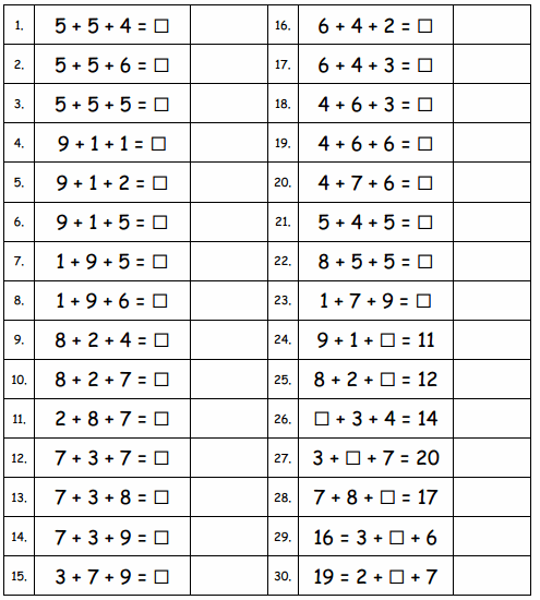 Eureka Math Grade 1 Module 2 Lesson 4 Sprint Answer Key 2