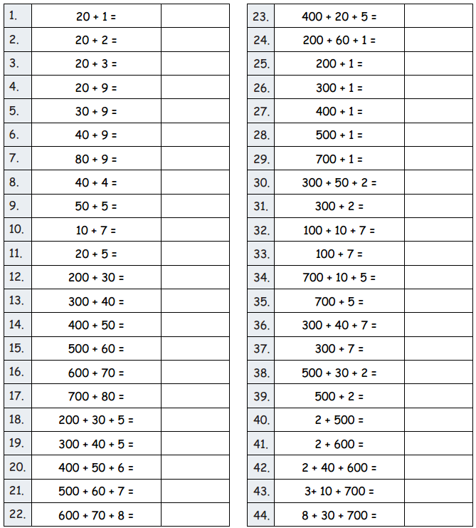 Eureka Math Grade 2 Module 3 Lesson 15 Sprint Answer Key 1
