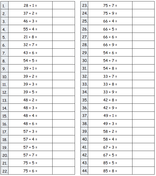 Eureka Math Grade 2 Module 4 Lesson 20 Sprint Answer Key 2