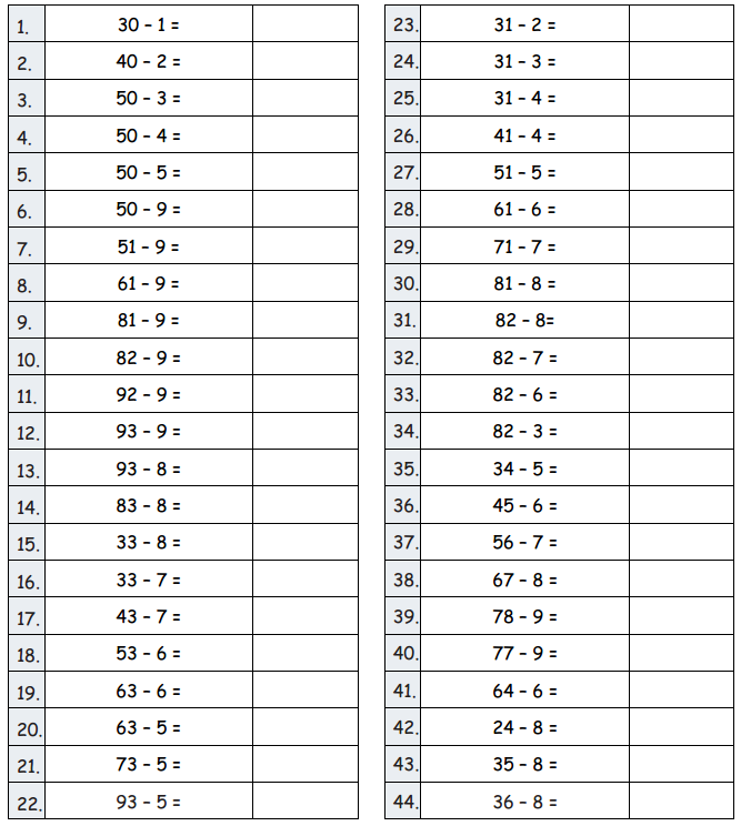 Eureka Math Grade 2 Module 4 Lesson 26 Sprint Answer Key 1