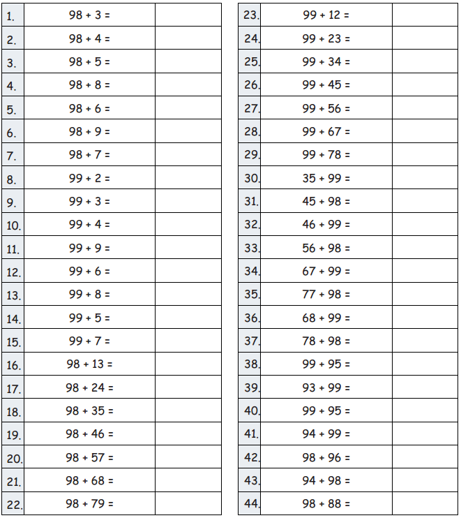 Eureka Math Grade 2 Module 5 Lesson 12 Sprint Answer Key 1