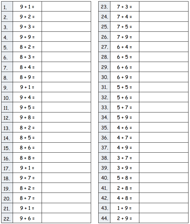 Eureka Math Grade 2 Module 6 Lesson 10 Sprint Answer Key 1
