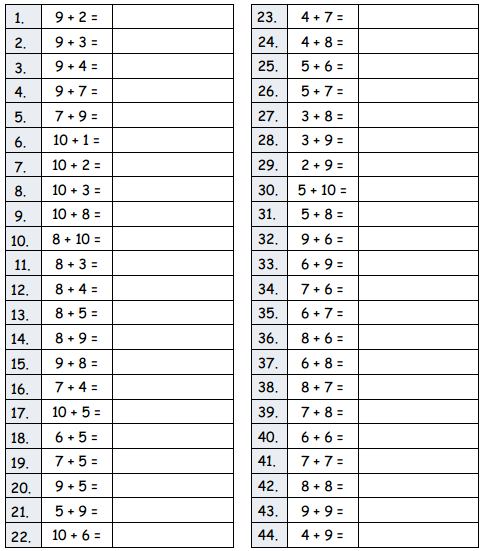 Eureka Math Grade 2 Module 7 Lesson 8 Sprint Answer Key 1